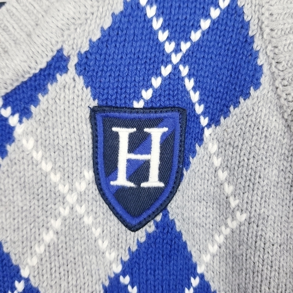 Tommy Hilfiger Gray Argyle Sweater Vest, size 5 - Picture 4 of 6